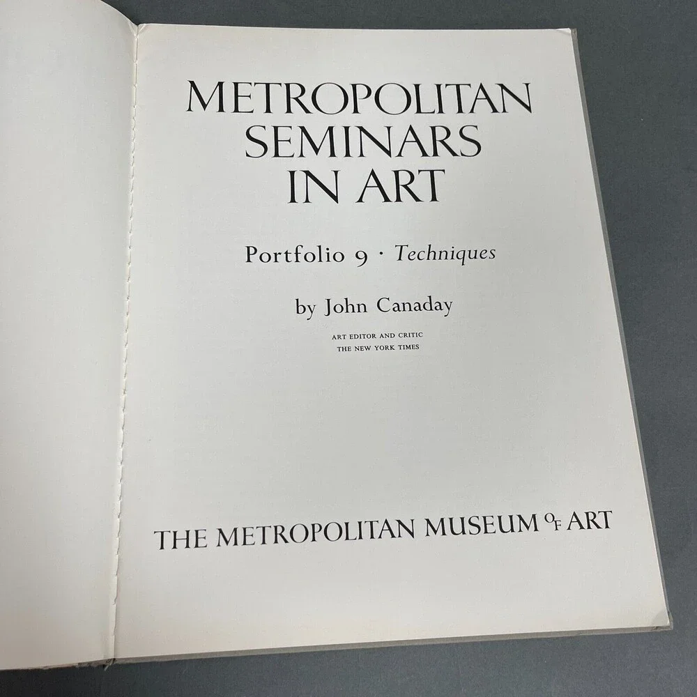Metropolitan Museum‎ Seminars in Art Book Color Prints John Canaday Portfolio 9